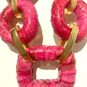 Kara Ross python necklace